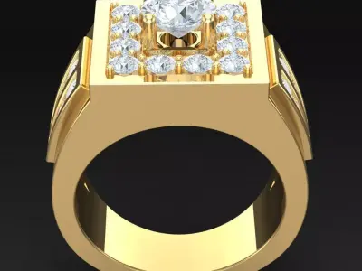 Luxury Men Rings Designs 6MR072 3D print model