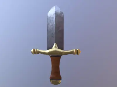 Steel Dagger Free 3D model