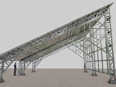 Solar Panel Steel Construction Type 17 3D model