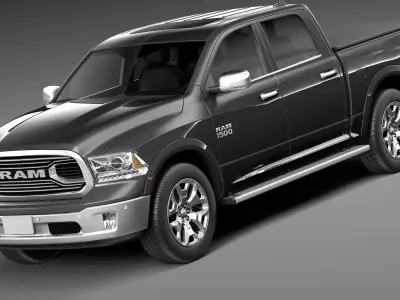 Dodge Ram 1500 Laramie Limited 2015 3D model