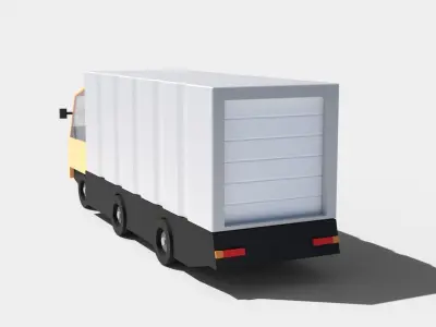Truck B Low-poly 3D model