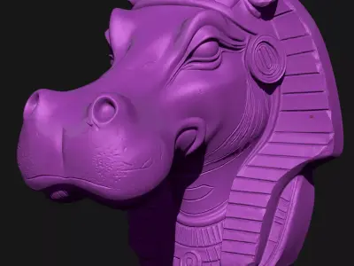 Hippopotamus 3D print model