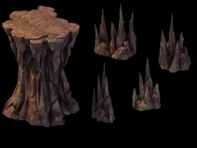 Stone Dragon Forbidden - Stone Combination 3D model