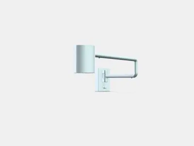 NYMANE Wall lamp with swing arm Low-poly 3D model