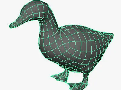 Low Poly Duck Low-poly 3D model