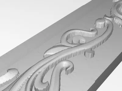 Carved Picture Frame 3D model buy