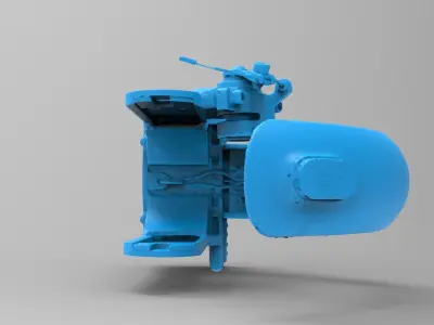 Xiaomi m365 electric scooter rear wheel mounting scan  3D print model