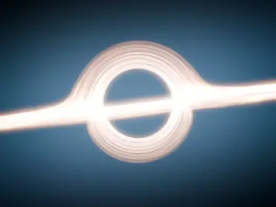 black hole 3D model