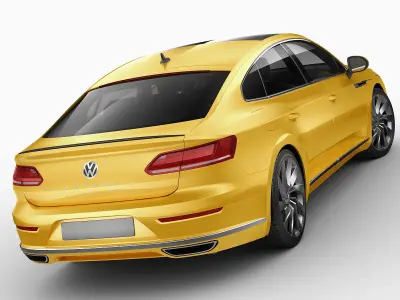 VW Arteon R-line 2018 3D model