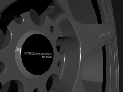 Work Emotion T5R Low-poly 3D model