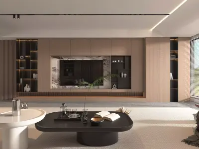 Living Room Scene 3 3D model