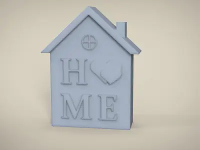 Home candle for mold 3D print model
