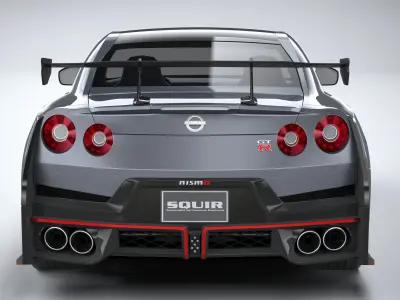 Nissan GT-R Nismo 2024 LowPoly 3D model