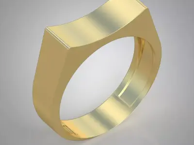 Diamond ring 0337 3D printable model  Free 3D print model