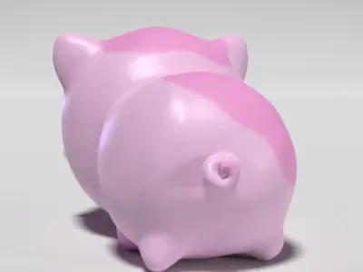 Cute Pig 3D model
