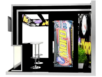 Booth Exhibition Stand a381a  3D model