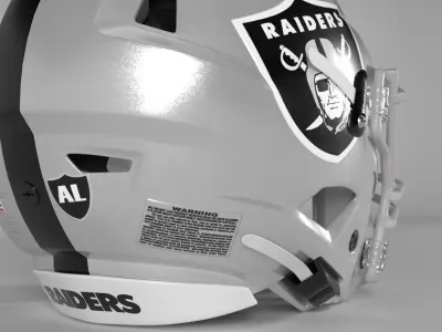 LAS VEGAS RAIDERS Helmet Football AFC WEST PBR updated 2025 3D model