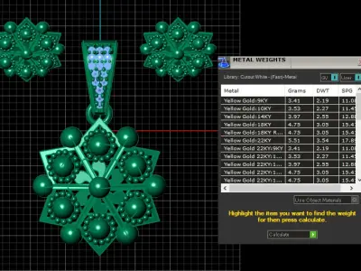 LOVE DESIGN GOLDEN LOCKET SET 3D PRINTABLE MODEL  3D print model