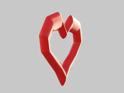 Heart icon v 34 3D model