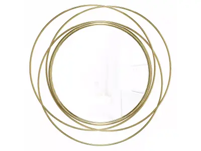 Ansley Glam Distressed Accent Mirror 3D model