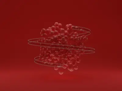 beautiful decor by particles Free low-poly 3D model