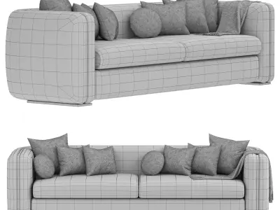 UPHOLSTERED FURNITURE MARRAKECH Low-poly 3D model