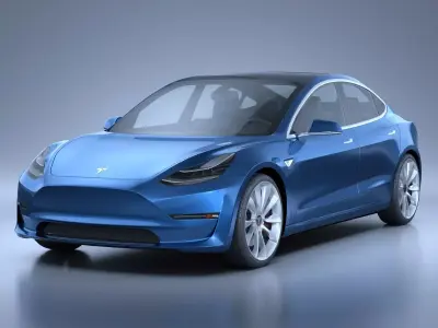 Tesla Model 3 2018 3D model