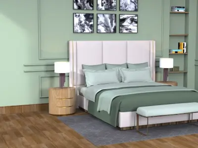 Bed room design 3D model