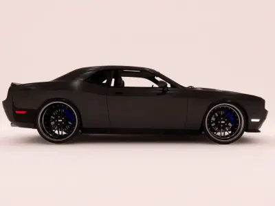 Dodge Challenger SRT8 3D HQ Model Low-poly 3D model