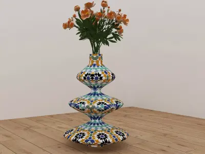  Vase  Design Low-poly 3D model