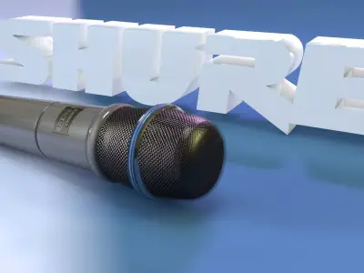 Shure Beta 57A 3D model