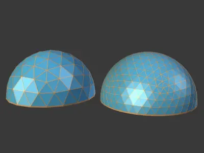Geodesic Dome Low-poly 3D model