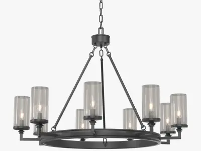 Gresham Collection Nine Light Graphite 3D model