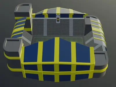 Football Stadium - Fenerbahce Low-poly 3D model