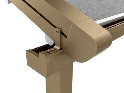Motorized Pergola 2 bronze patina light 3D model