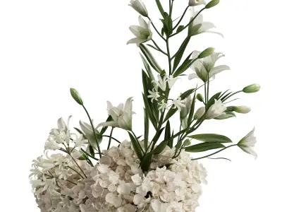 Flower In Vase 73 3D model