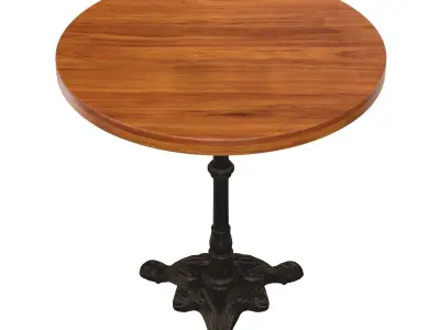 Carolina Classics Velio Mango Wood Table Top Bistro Table 3D model