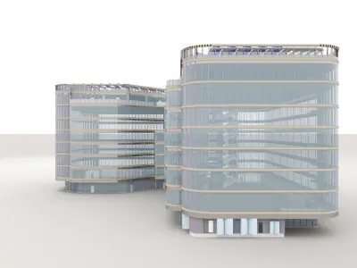 NBK National Bank of Kuwait BUILDING IN EGYPT 3D model
