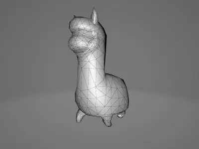 Cute Pet Low-poly 3D model