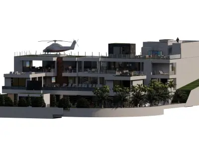 Bel Air mega mansion 3D model