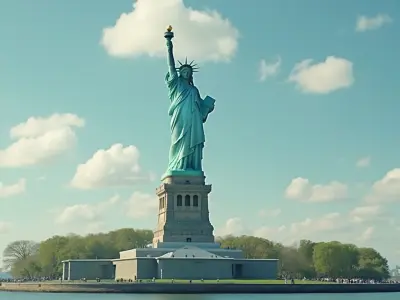 Statue of Liberty 3D Model lowpoly Low-poly 3D model