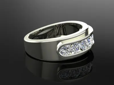 Band Ring 3D print model