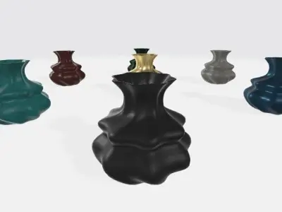Vase 02 3D model Low-poly 3D model