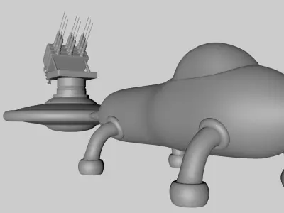 Scifi Vaccine Launcher 3D model