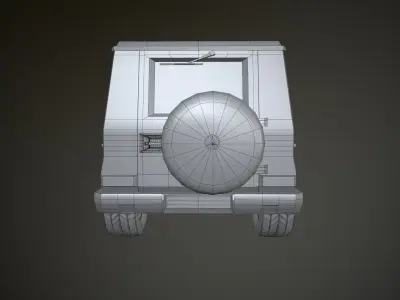 Mercedes-Benz G-Class Low-poly 3D model