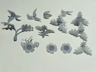 Plant and fern collection 3D print model