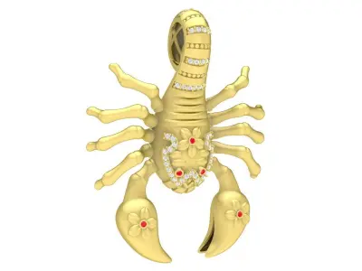 Luxury Scorpion Pendant Jewelry 3D Model 3898 3D print model