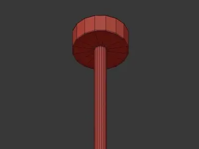 RH TWO TIER ROUND Shade Linen 3D model