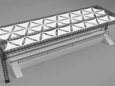 Racecourse pavilion 3D model