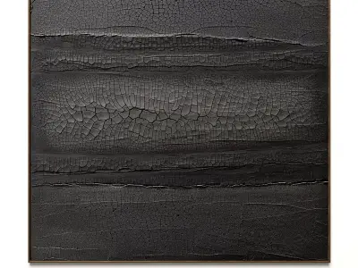 Plaster two square photo frames 67 Low-poly 3D model